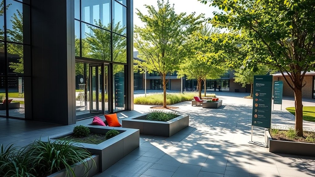 services de soutien complets sur le campus