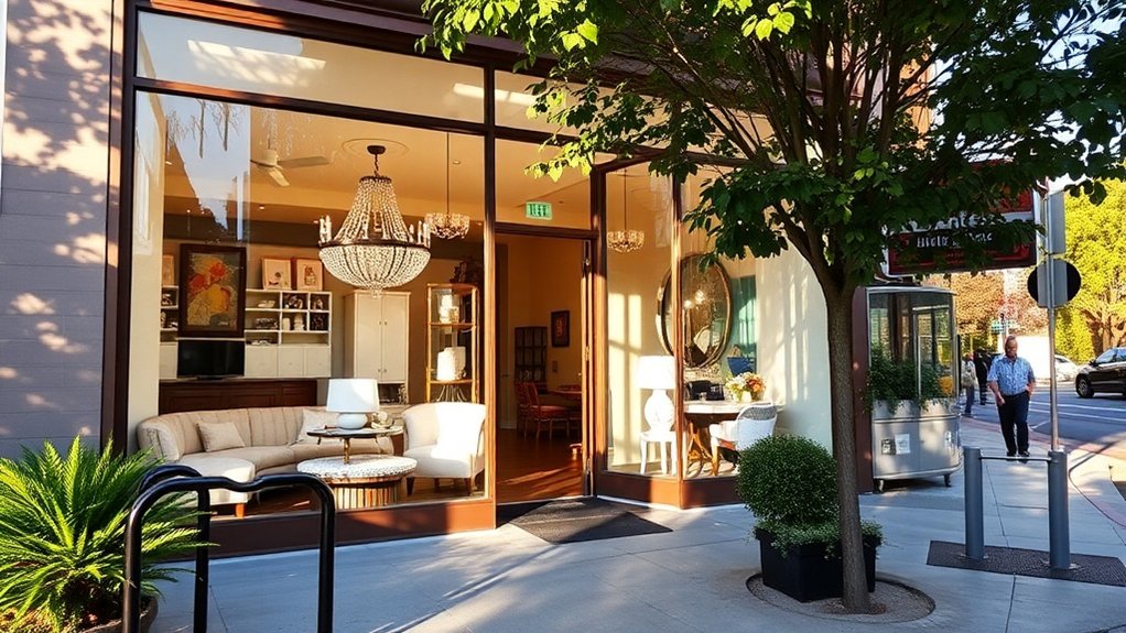 convenablement situé mais magasin