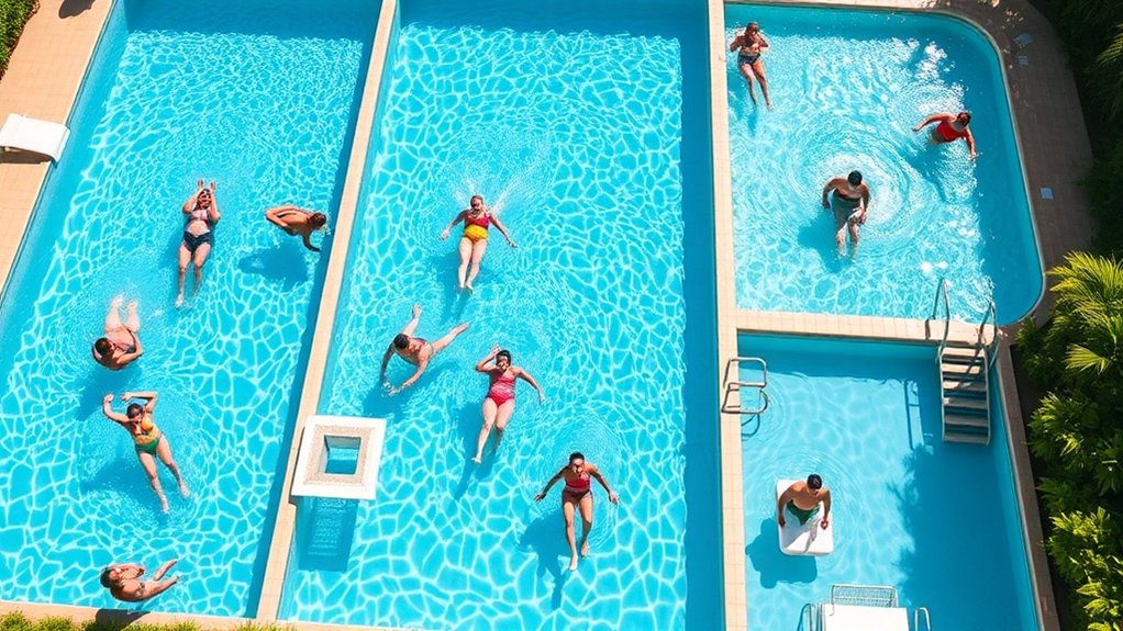 piscines diversifiées disponibles