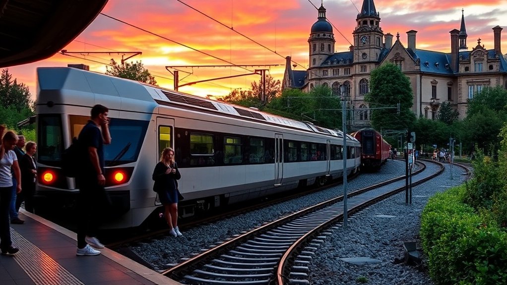 services de train directs fréquents