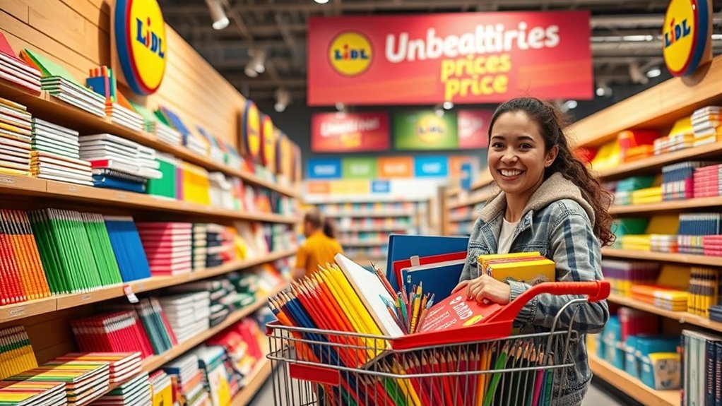 fournitures scolaires à prix réduits