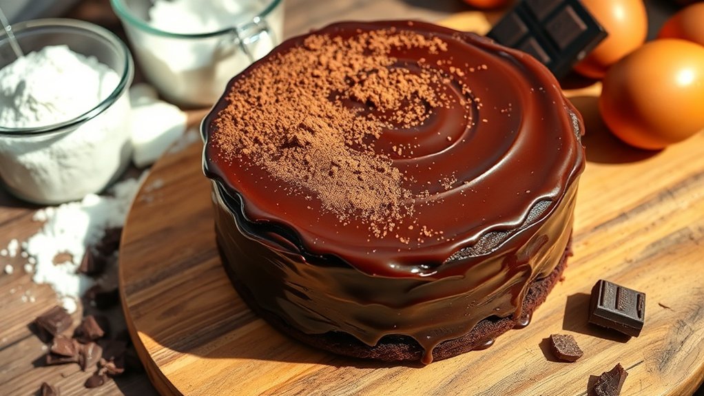 ingrédients pour un gâteau au chocolat de haute qualité