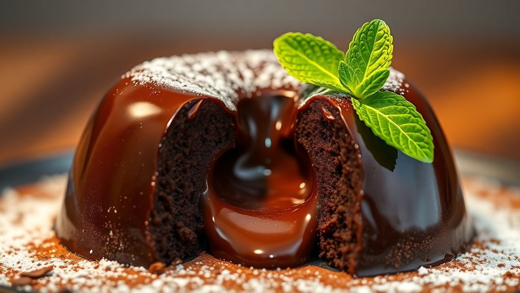 parfait gâteau au chocolat coulant