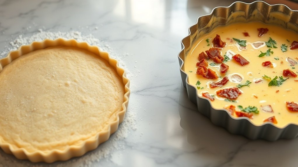 préparation de pâte brisée parfaite